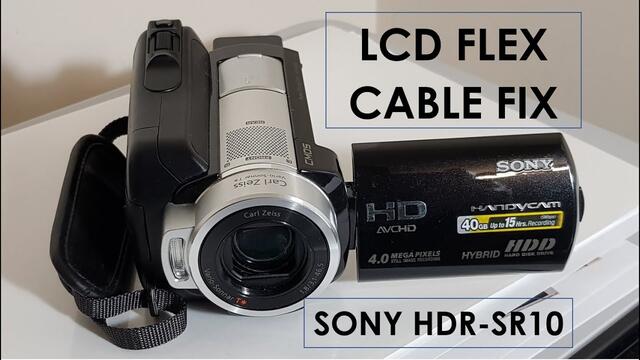 How to change the LCD flex cable of the Sony HDR -SR10 camcorder