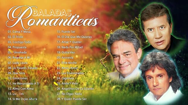 ROBERTO CARLOS, JOSE JOSE Y NAPOLEON SUS MÁS HERMOSA CANCIONES ROMANTICAS DEL RECUERDO