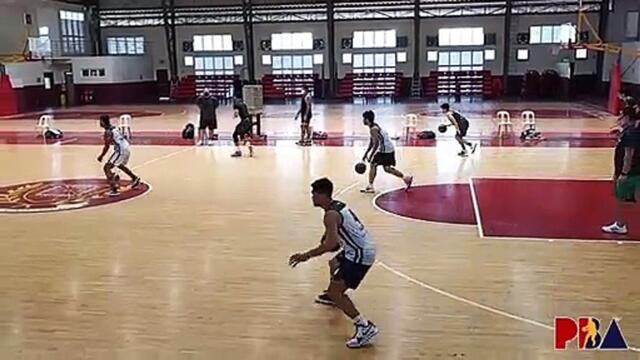 Terrafirma hones dribbling in Batangas practice