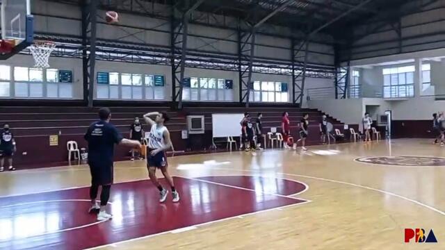 Beau Belga leads ROS practice drill