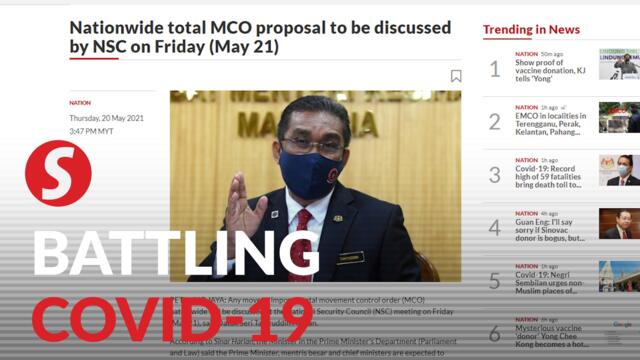 Nationwide total MCO proposal to be discussed by NSC on Friday (May 21)