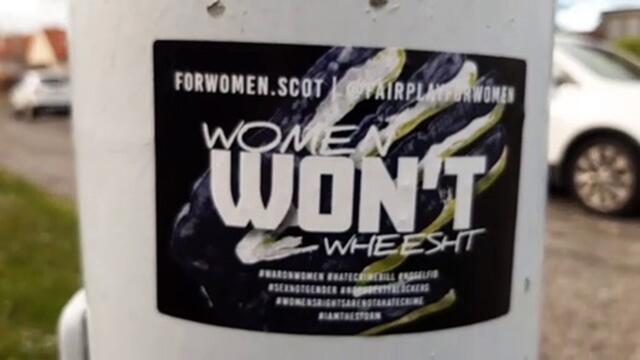 Police criticised for tweet on 'controversial stickers' in Kirkcaldy street