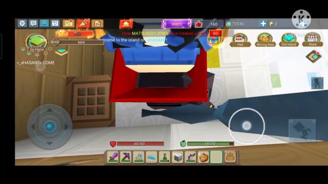 I Vist A Random YouTuber in Sky Block (Blockman Go Blocky Mods )