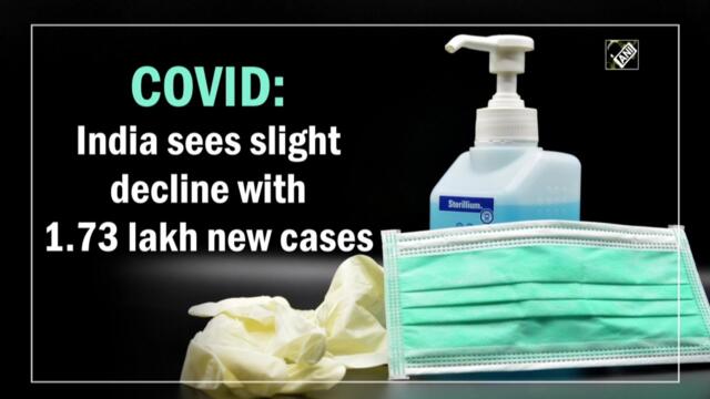 India sees slight decline with 1.73 lakh new Covid cases