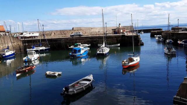 Dysart Harbour:  Tranquil historic setting on a summer's day