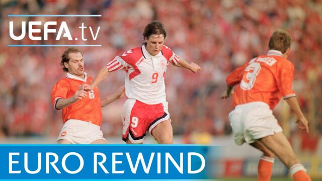 EURO 1992 Highlights - Netherlands 2-2 Denmark (4-5 pens) semi final & Denmark v Germany 2-0 - final