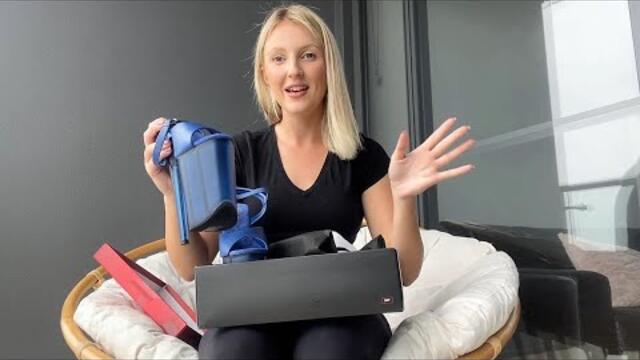 Catie Review Pleaser FLAMINGO-809T Blue Faux Leather 8 Inch Tinted High Heel Shoes at her Apartment