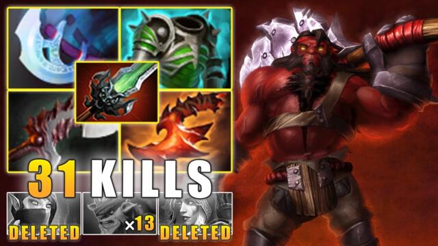 Axe Safelane 31 Kills VS Bristleback Axe Dota 2 Gameplay [ Full Game ]