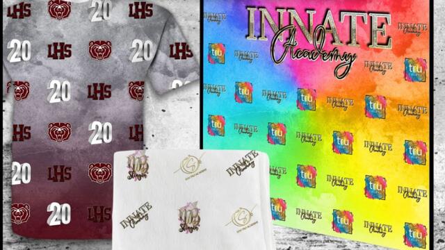 Cont.139 DEMO Step and Repeat Backdrop Banner PHOTOSHOP TEMPLATE