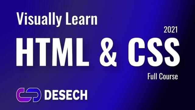 Visually learn modern HTML & CSS full course for beginners 2021