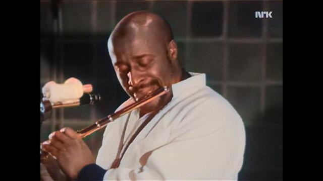 Yusef Lateef Quartet, Molde Jazz Festival, Norway, July 1968 (colorized)