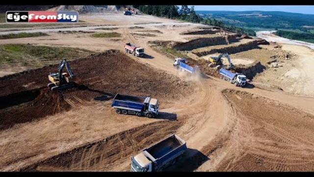 (21.07.2021) Строеж "АМ Хемус" Участък 2.2 от П.В.Угърчин до П.в.Каленик (7 км.)