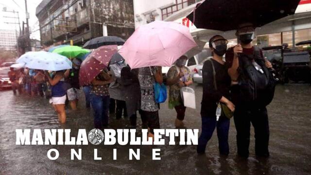 Duterte to LGUs: Don't let people wade through floods to get vaccinated