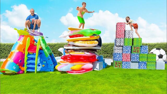 Кто построит выше башню из подручных материалов челлендж