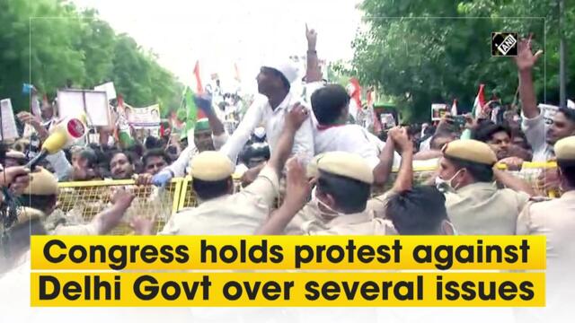 Congress protests against Delhi govt’s ‘Covid mismanagement’ 