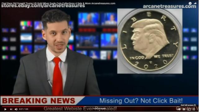 Breaking News! You Wont Believe What This Ebay Store Is Selling... Donald Trump WWII German Coins