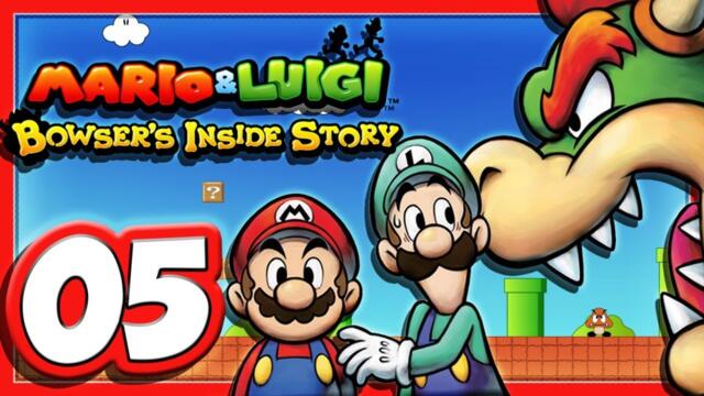 Mario & Luigi Bowsers Inside Story Full Walkthrough Part 5 Destroyed Castle & Bowser needs Wii Fit!