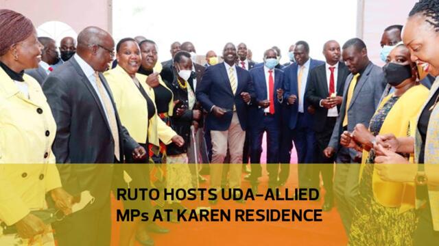 Ruto hosts UDA-allied MPs at Karen residence