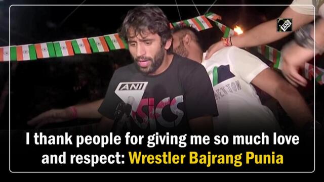 I thank people for giving me so much love and respect: Wrestler Bajrang Punia