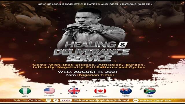 New Season Prophetic Prayers and Declaration [NSPPD] - 11th August 2021