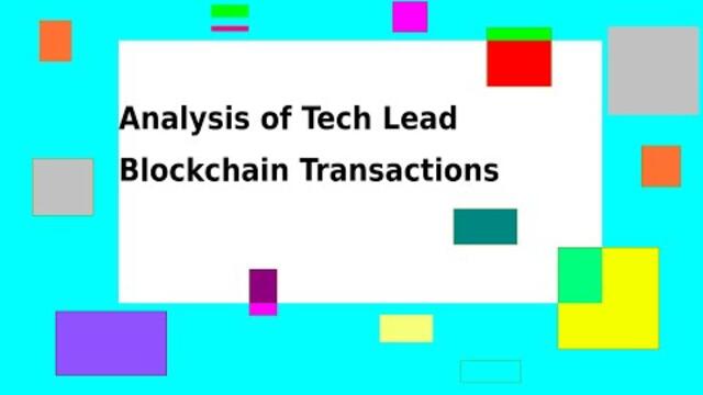 Analysis of Tech Lead Blockchain Transactions