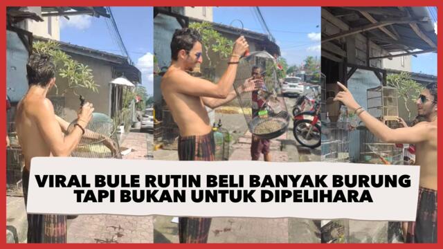 Viral Bule Rutin Beli Banyak Burung Tapi Bukan Untuk Dipelihara, Ternyata Buat Ini
