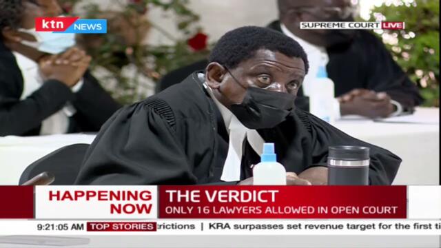 Court of Appeal president Justice Daniel Musinga introduces the #BBIAppealJudgement