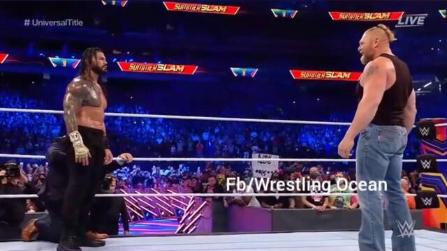 Roman Reigns vs John Cena WWE SummerSlam 2021 Full Match Roman Reigns vs John Cena John Cena vs Roman Reigns WWE SummerSlam 2021 Brock Lesnar returns 