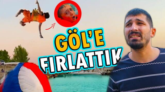 EMRE'Yİ GÖLE FIRLATTIK ! ( BİR ÇILGINLIK YAPTIR #2 ) @Emre Gül @Murat Sungurtekin