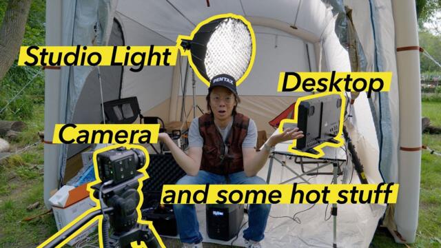 Mobile Studio Setup Powered by ONE Battery (Ecoflow Delta Max)