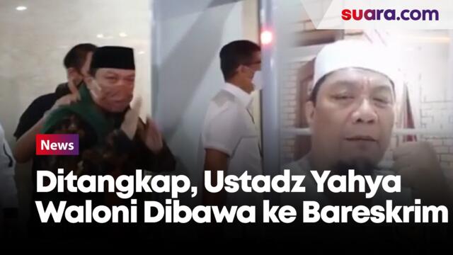 Digelandang ke Bareskrim Polri Usai Ditangkap, Ustadz Yahya Waloni Hanya Lambaikan Salam