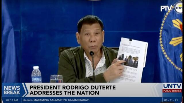 President Rodrigo Duterte Addresses the Nation | August 31, 2021