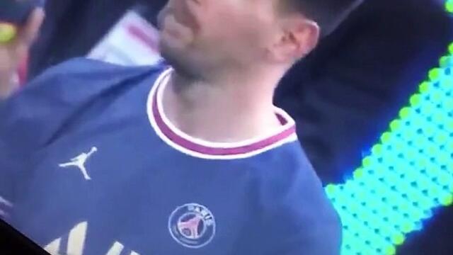 The chants of Messi Messi are coming from the home supporters