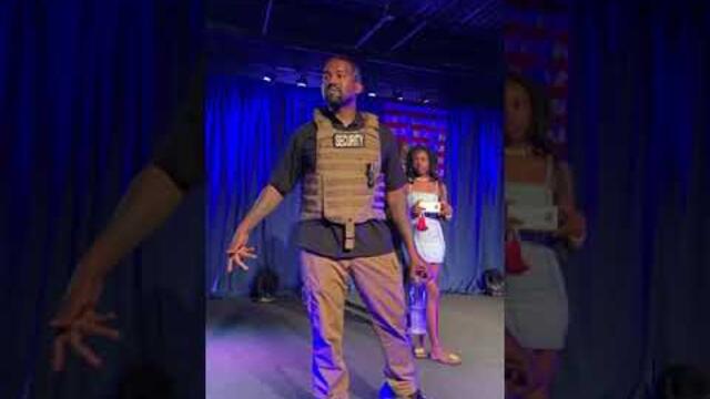 Kanye West at Charleston SC Presidential rally.