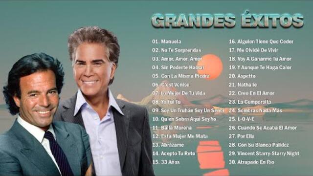 JULIO IGLESIAS Y JOSÉ LUIS RODRÍGUEZ TODOS SUS 30 GRANDES EXITOS INMORTALES