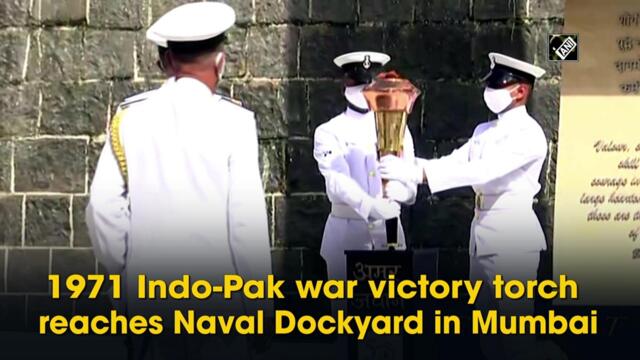 1971 Indo-Pak war victory torch reaches Naval Dockyard in Mumbai