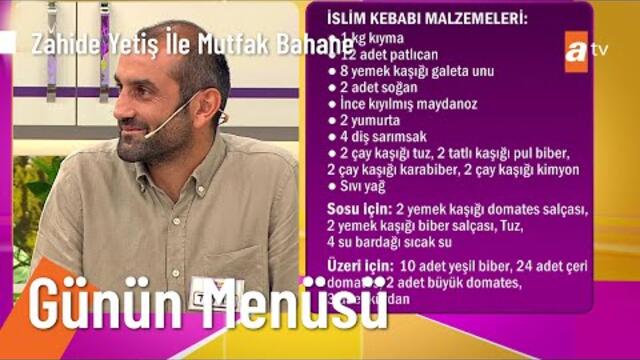 Özlem & Tayfun çiftinin yemek menüsü! -   @Zahide Yetiş ile Mutfak Bahane    8 Eylül 2021