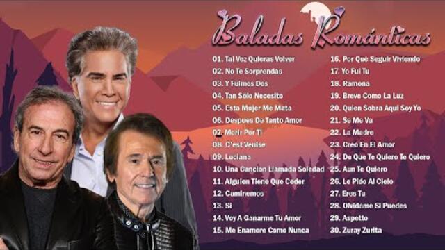 2 HORA DE MÚSICA ROMÁNTICA MÁS HERMOSAS DE JOSÉ LUIS PERALES, RAPHAEL, JOSÉ LUIS RODRÍGUEZ