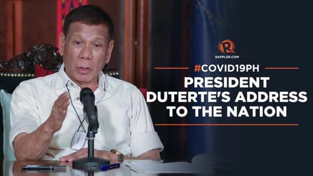 President Duterte's recorded message to the nation | aired Saturday, September 11