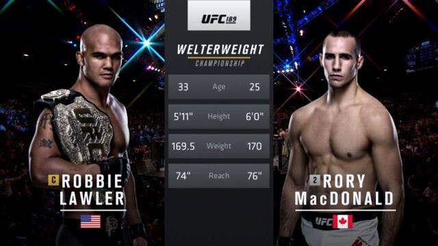 UFC 266 Free Fight: Robbie Lawler vs Rory MacDonald 2