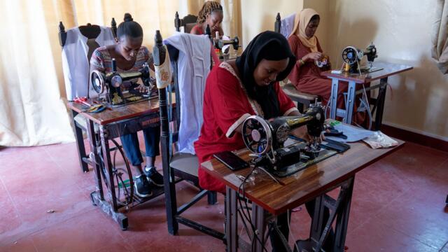 Model Quits The Catwalk To Teach Women In Africa To Sew