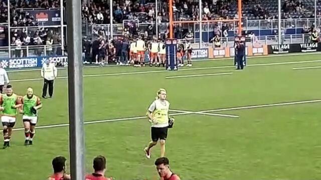 The first match at Edinburgh's new stadium