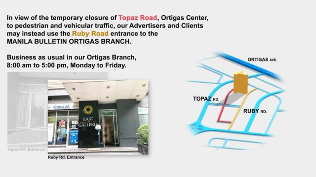 Manila Bulletin Ortigas Branch is still business as usual