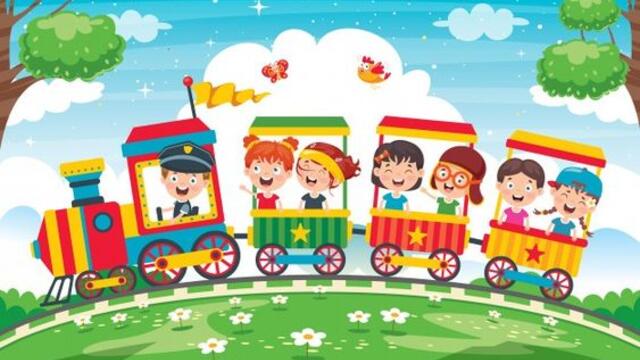 Мультфильм про машинки и паровозики - Анимации за деца!!! Парк аттракционов. Крутые мультики про машинки и гонки