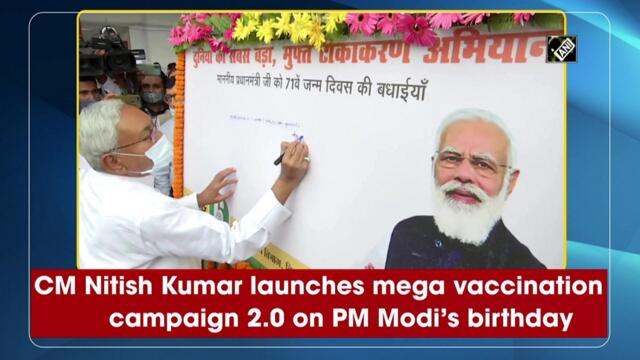 CM Nitish Kumar launches mega vaccination campaign 2.0 on PM Modi’s birthday