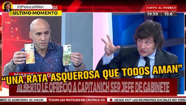 LOS POLÍTICOS AMAN A MICKEY MOUSE - Javier Milei con el Pelado en Crónica TV 17/9/2021