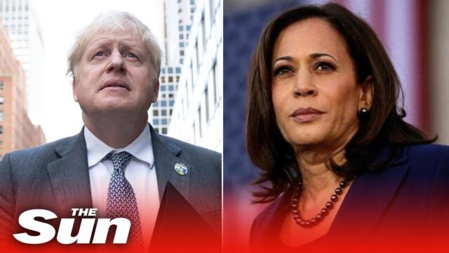 LIVE: Boris Johnson meets US Vice-President Harris ahead of a White House meeting
