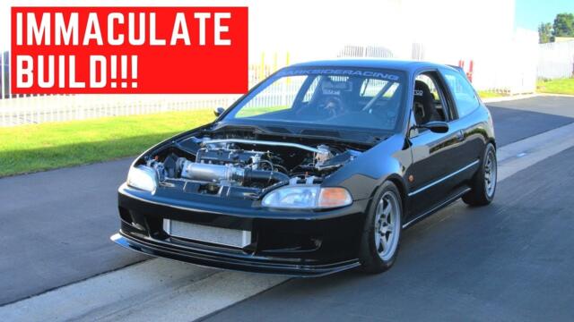 1992 Honda Civic CX: One Year Build w/ center exit EXHAUST!