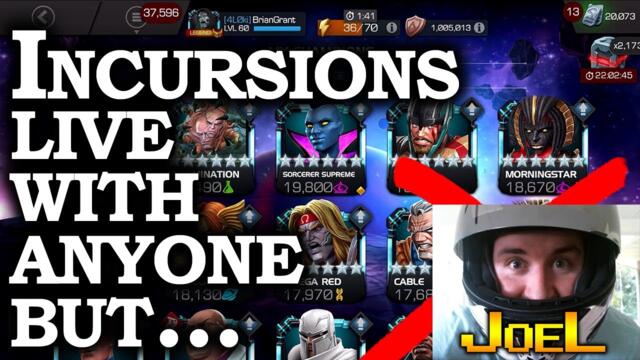 Incursions with RANDOM Matchmaking because Joel doesnt Love me | Marvel Contest of Champions