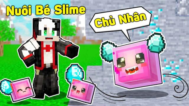 REDHOOD 24H NHẬN NUÔI BÉ SLIME MÀU HỒNG TRONG MINECRAFT*1 NGÀY MỀU TROLL REDHOOD BẰNG SỨC MẠNH SLIME